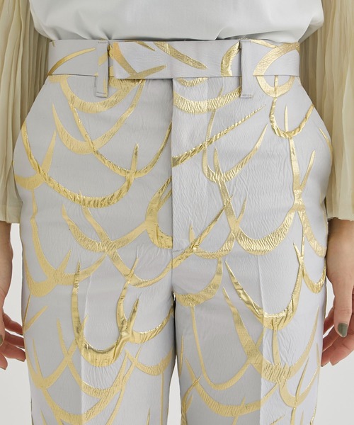 TOGA(トーガ)の「【TOGA/トーガ】Polyester jacquard pants/ポリエステルジャガードパンツ(その他パンツ・レディース・ブルー/ゴールド/ブラック・34)」の18枚目の写真