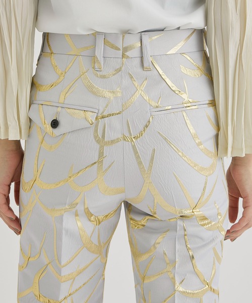 TOGA(トーガ)の「【TOGA/トーガ】Polyester jacquard pants/ポリエステルジャガードパンツ(その他パンツ・レディース・ブルー/ゴールド/ブラック・34)」の19枚目の写真