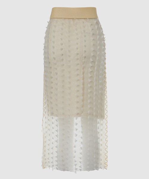 OPEN SESAME CLUB（オープンセサミクラブ）の「sorbet tight skirt（スカート・レディース・グリーン/クリーム/ブラック・FREE）」の7枚目の写真