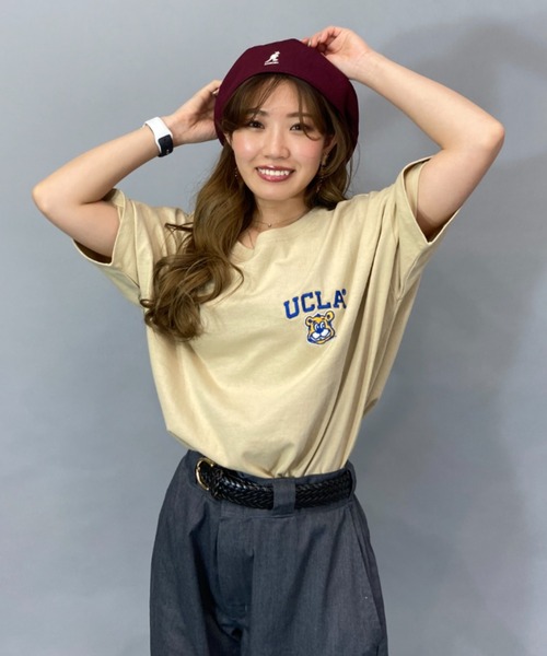 ANTIBAL（アンティバル）の「ANTIBAL/アンティバル Tシャツ 232AN2ST070（Tシャツ/カットソー・レディース・ベージュ/ネイビー/ホワイト・FREE）」の10枚目の写真