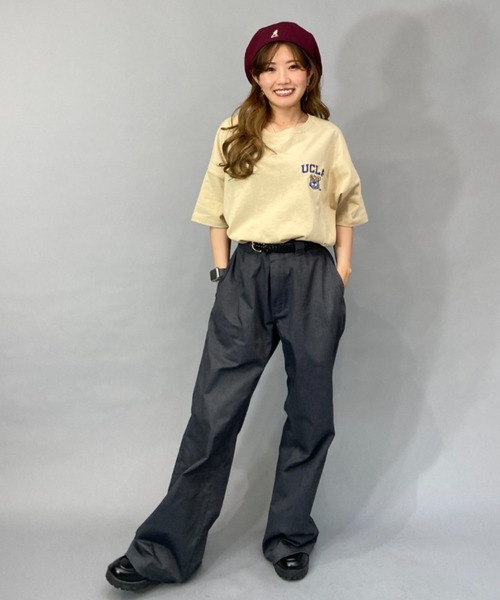 ANTIBAL（アンティバル）の「ANTIBAL/アンティバル Tシャツ 232AN2ST070（Tシャツ/カットソー・レディース・ベージュ/ネイビー/ホワイト・FREE）」の8枚目の写真