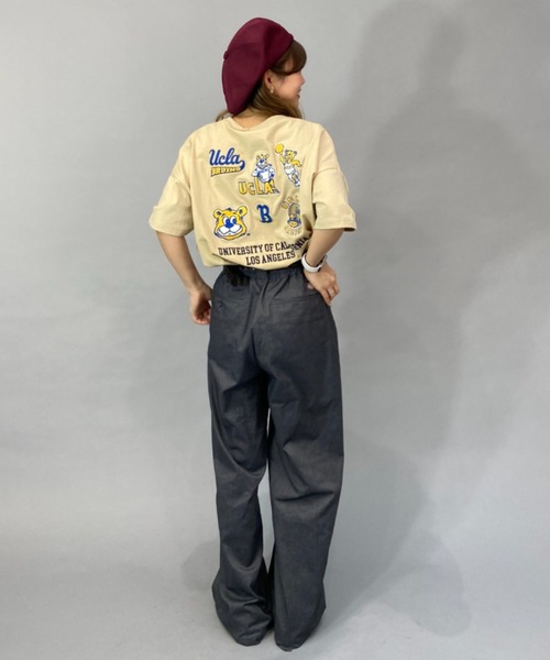 ANTIBAL（アンティバル）の「ANTIBAL/アンティバル Tシャツ 232AN2ST070（Tシャツ/カットソー・レディース・ベージュ/ネイビー/ホワイト・FREE）」の7枚目の写真