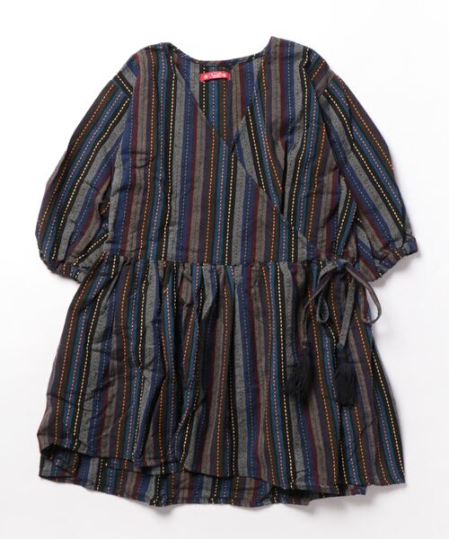 チャイハネ(チャイハネ)の「【チャイハネ】ビンナカシュクールトップス カーディガン2WAY(カーディガン/ボレロ・レディース・オレンジ/ブラウン/ブラック・FREE)」の1枚目の写真