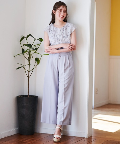 Noela - 今季♡ノエラ ケープシフォンブラウス Noela（ノエラ）の「フリルシフォンブラウス（シャツ/ブラウス