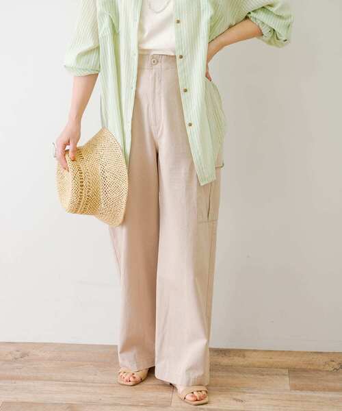 URBAN RESEARCH Sonny Label(アーバンリサーチサニーレーベル)の「ストレートカーゴパンツ(カーゴパンツ・レディース・カーキ/ベージュ・36/38)」の19枚目の写真