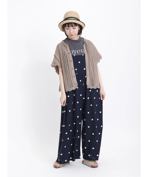 Samansa Mos2(サマンサ モスモス)の「前後着透かしニットベスト(ベスト・レディース・モカ/キナリ/ブラック・フリ-)」の16枚目の写真