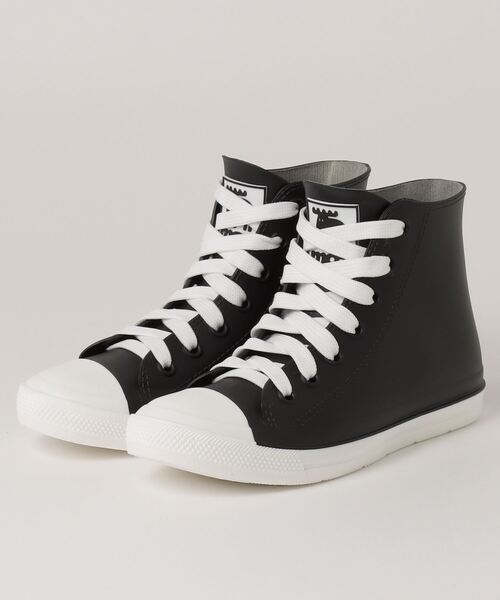 moz（モズ）の「moz/モズ　防水ハイカットスニーカー（スニーカー・レディース・ブラック/ホワイト×ブラック/ホワイト/グレー・LARGE/MEDIUM/X-LARGE/SMALL）」の3枚目の写真