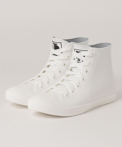 moz（モズ）の「moz/モズ　防水ハイカットスニーカー（スニーカー・レディース・ブラック/ホワイト×ブラック/ホワイト/グレー・LARGE/MEDIUM/X-LARGE/SMALL）」の2枚目の写真