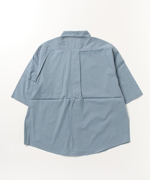 ADMIX/ATELIER SAB MEN(アドミックスアトリエサブメン)の「高密度コットンオックス / ルーズサイズ ボタンダウンシャツ(半袖)(シャツ/ブラウス・メンズ・ブラック/ホワイト/サックスブルー・48/50)」の18枚目の写真