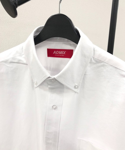 ADMIX/ATELIER SAB MEN(アドミックスアトリエサブメン)の「高密度コットンオックス / ルーズサイズ ボタンダウンシャツ(半袖)(シャツ/ブラウス・メンズ・ブラック/ホワイト/サックスブルー・48/50)」の14枚目の写真