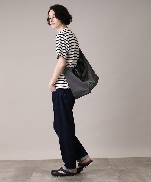 THE SHOP TK (ザ ショップ ティーケー )の「◆2WAYウォッシャブルナイロンビッグショルダーバッグ(ショルダーバッグ・メンズ・ベージュ/ブラック/チャコールグレー・00)」の12枚目の写真