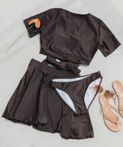 Dita Muaj.（ディータムアージュ）の「バックリボンセパレートワンピース ビキニ 水着（水着・レディース・チョコ/テラコッタ・M/L/XL）」の11枚目の写真