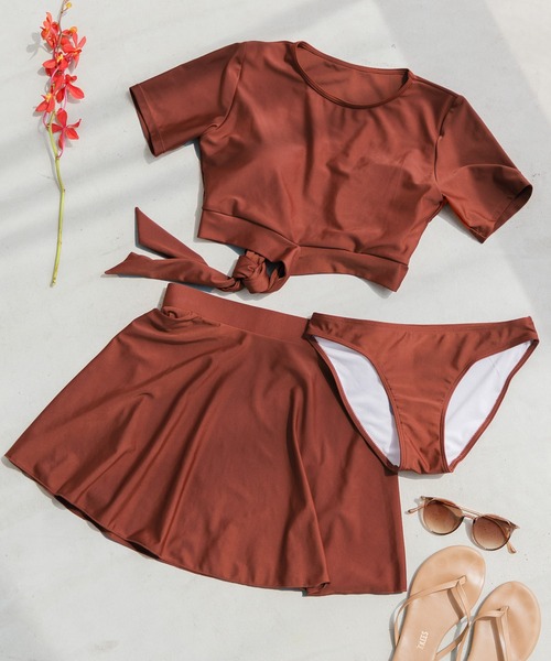 Dita Muaj.（ディータムアージュ）の「バックリボンセパレートワンピース ビキニ 水着（水着・レディース・チョコ/テラコッタ・M/L/XL）」の20枚目の写真