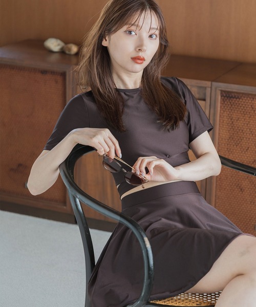 Dita Muaj.（ディータムアージュ）の「バックリボンセパレートワンピース ビキニ 水着（水着・レディース・チョコ/テラコッタ・M/L/XL）」の5枚目の写真