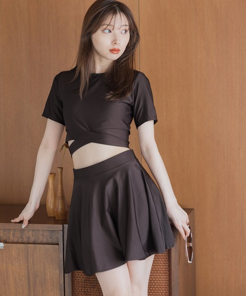 Dita Muaj.（ディータムアージュ）の「バックリボンセパレートワンピース ビキニ 水着（水着・レディース・チョコ/テラコッタ・M/L/XL）」の6枚目の写真