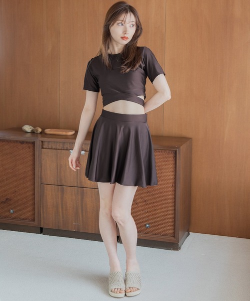 Dita Muaj.（ディータムアージュ）の「バックリボンセパレートワンピース ビキニ 水着（水着・レディース・チョコ/テラコッタ・M/L/XL）」の9枚目の写真