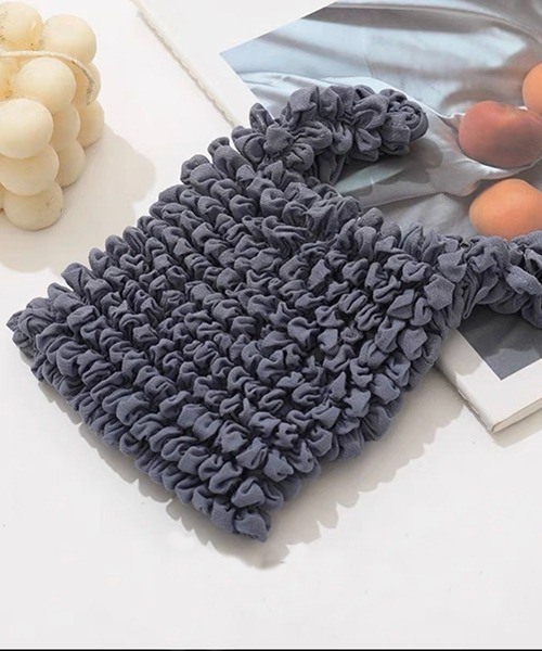 Chick（チック）の「▲popcorn bag/ポップコーンバッグ（ハンドバッグ・レディース・ネイビー/ピンク/グレー/ブラック・FREE）」の5枚目の写真