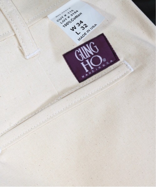 2AM(ツーエイエム)の「【GUNGHO/ガンホー】EASY CHINO PANT MADE IN USA チノパン イージーパンツ(チノパンツ・メンズ・ナチュラル/オリーブ/ブラック・34inch/36inch/38inch/32inch)」の10枚目の写真
