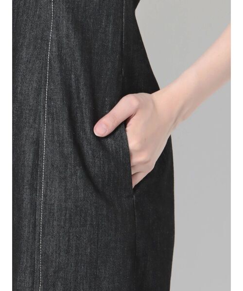 LAGUNAMOON（ラグナムーン）の「【WEB限定】ZIP Iラインデニムジャンパースカート（ワンピース・レディース・ブラック/インディゴブルー・SMALL/MEDIUM）」の21枚目の写真