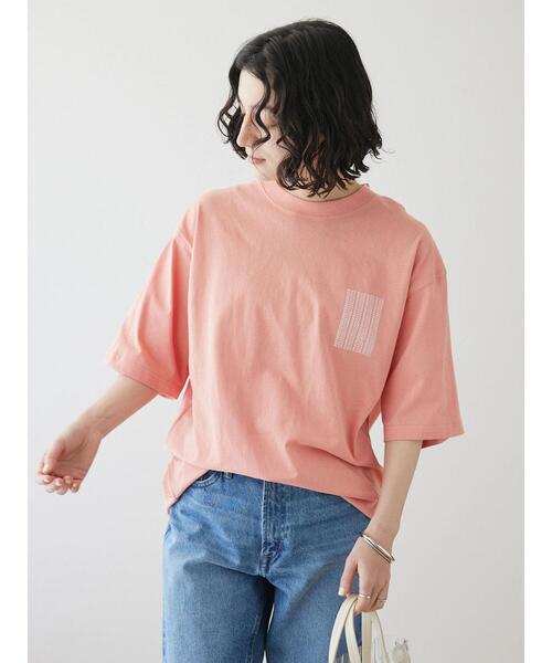 CRAFT STANDARD BOUTIQUE(クラフトスタンダードブティック)の「MINORITY TEE(Tシャツ/カットソー・レディース・ブラック/ライトピンク/杢グレー・M/XL/L)」の21枚目の写真