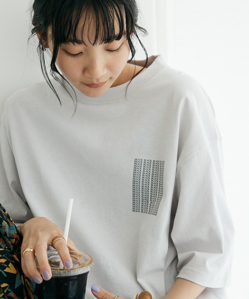 CRAFT STANDARD BOUTIQUE(クラフトスタンダードブティック)の「MINORITY TEE(Tシャツ/カットソー・レディース・ブラック/ライトピンク/杢グレー・M/XL/L)」の1枚目の写真