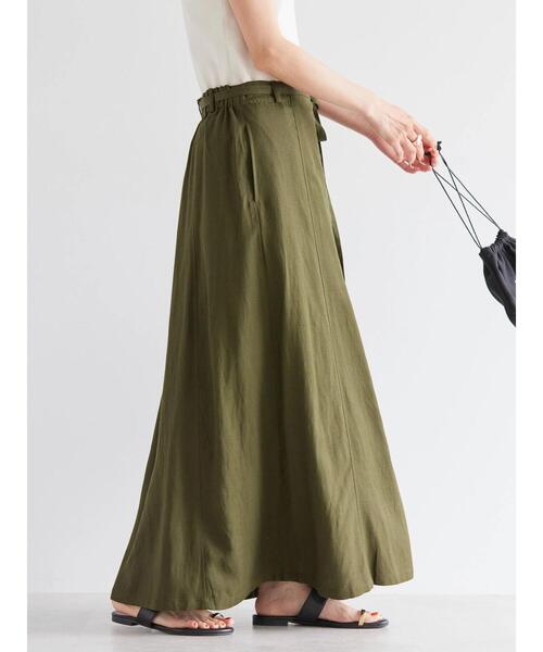 AMERICAN HOLIC(アメリカンホリック)の「リネンブレンドIラインスカート(スカート・レディース・ブラック/カーキ・S/M/L)」の11枚目の写真