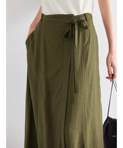 AMERICAN HOLIC(アメリカンホリック)の「リネンブレンドIラインスカート(スカート・レディース・ブラック/カーキ・S/M/L)」の13枚目の写真