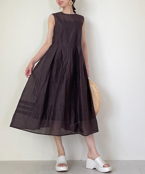 ピンキー＆ダイアン◇［冨張愛コラボ］ニットコンビプリントワンピース