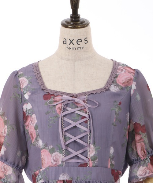 axes femme（アクシーズファム）の「ミルフィーユローズ柄