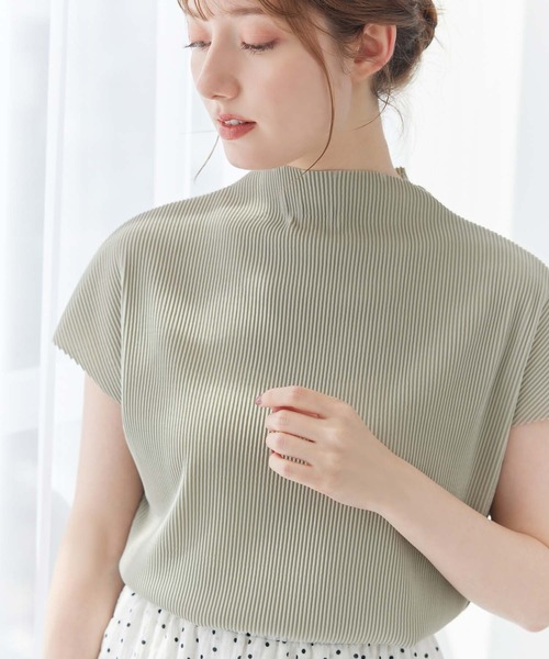 fifth（フィフス）の「プチハイリブカットソー（Tシャツ/カットソー・レディース・ライトグリーン/ホワイト・M）」の2枚目の写真