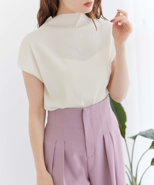 fifth（フィフス）の「プチハイリブカットソー（Tシャツ/カットソー・レディース・ライトグリーン/ホワイト・M）」の6枚目の写真