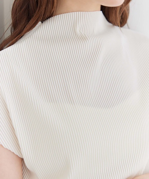 fifth（フィフス）の「プチハイリブカットソー（Tシャツ/カットソー・レディース・ライトグリーン/ホワイト・M）」の3枚目の写真