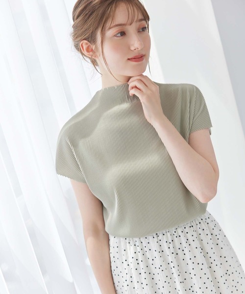 fifth（フィフス）の「プチハイリブカットソー（Tシャツ/カットソー・レディース・ライトグリーン/ホワイト・M）」の7枚目の写真