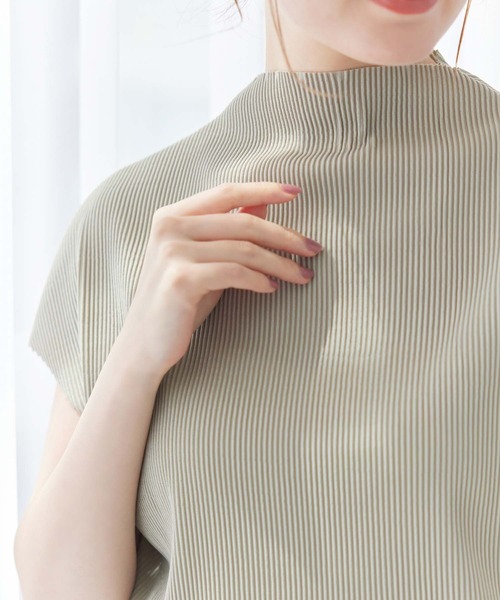 fifth（フィフス）の「プチハイリブカットソー（Tシャツ/カットソー・レディース・ライトグリーン/ホワイト・M）」の4枚目の写真