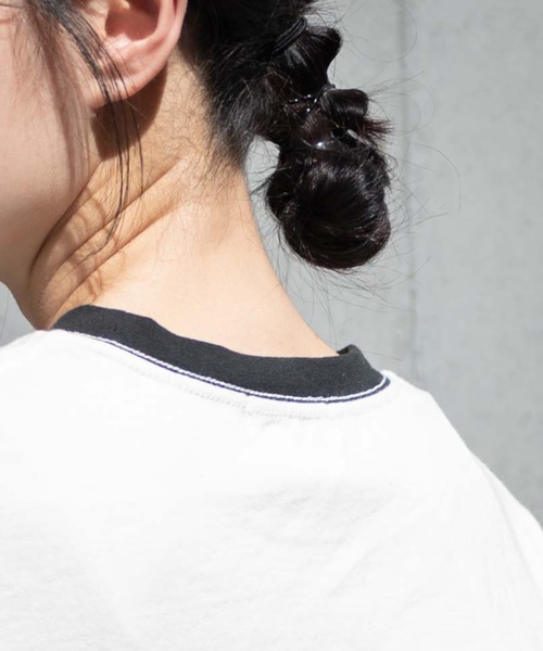 WEGO（ウィゴー）の「WEGO/ヴィンテージライクリンガーＴ（Tシャツ/カットソー・レディース・イエロー/ホワイト/オフホワイト・FREE）」の9枚目の写真