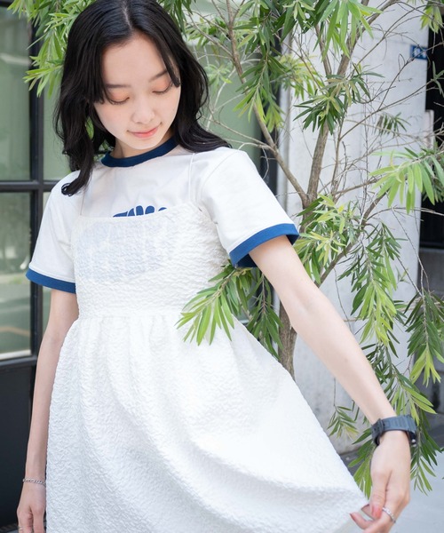 WEGO（ウィゴー）の「WEGO/ヴィンテージライクリンガーＴ（Tシャツ/カットソー・レディース・イエロー/ホワイト/オフホワイト・FREE）」の12枚目の写真