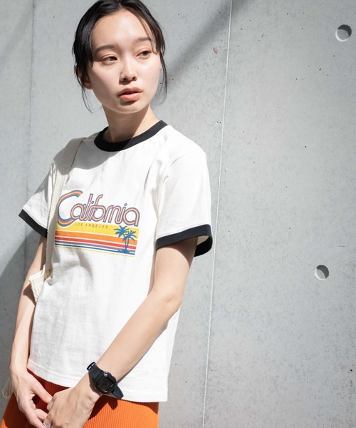 WEGO（ウィゴー）の「WEGO/ヴィンテージライクリンガーＴ（Tシャツ/カットソー・レディース・イエロー/ホワイト/オフホワイト・FREE）」の14枚目の写真