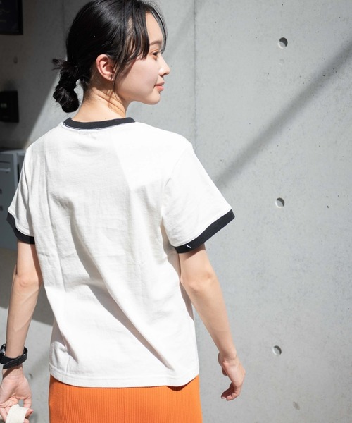 WEGO（ウィゴー）の「WEGO/ヴィンテージライクリンガーＴ（Tシャツ/カットソー・レディース・イエロー/ホワイト/オフホワイト・FREE）」の15枚目の写真