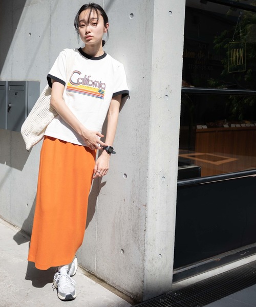 WEGO（ウィゴー）の「WEGO/ヴィンテージライクリンガーＴ（Tシャツ/カットソー・レディース・イエロー/ホワイト/オフホワイト・FREE）」の16枚目の写真