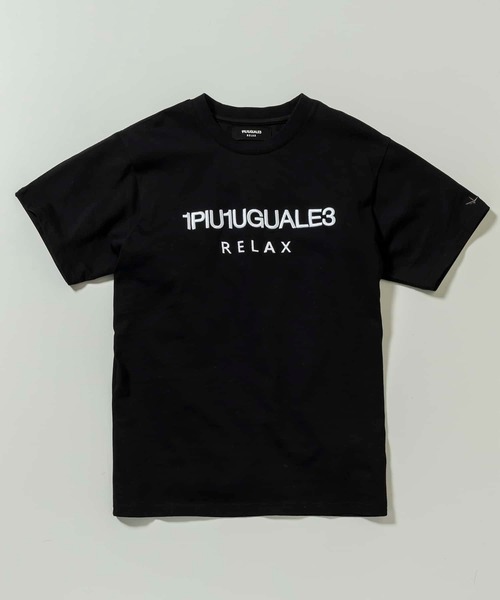 【1PIU1UGUALE3 RELAX】シンプルロゴ 半袖 Tシャツ 1PIU1UGUALE3 RELAX ウノピュウノウグァーレトレ リラックス