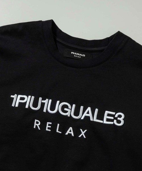 【1PIU1UGUALE3 RELAX】フロント ロゴ プリント Tシャツ 1PIU1UGUALE3 RELAX tシャツ RELAX(ウノピゥウノウグァーレトレ
