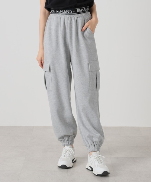 Honeys（ハニーズ）の「カーゴスウェットパンツ（カーゴパンツ・レディース・ブラック/カーキ/杢グレー/アイボリー・SS/S/M/L/LL）」の5枚目の写真