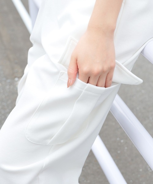 Honeys（ハニーズ）の「カーゴスウェットパンツ（カーゴパンツ・レディース・ブラック/カーキ/杢グレー/アイボリー・SS/S/M/L/LL）」の21枚目の写真