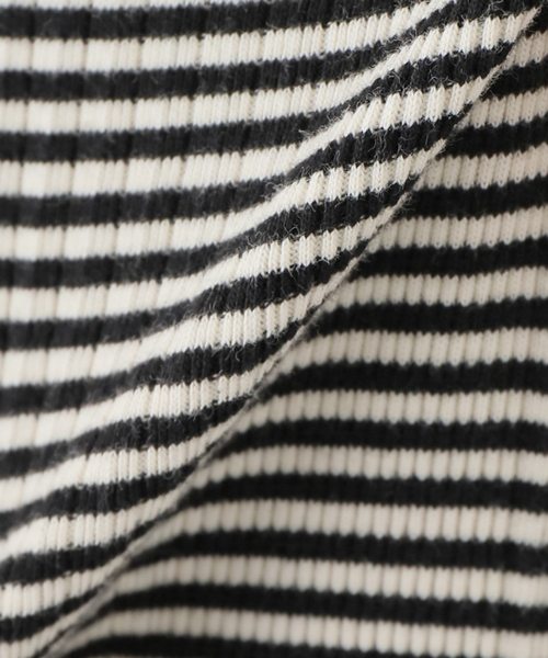 journal standard L'essage（ジャーナルスタンダードレサージュ）の「《追加2》ランダムリブ半袖Tシャツ（Tシャツ/カットソー・レディース・ホワイト/ブラック/ダークブルー/ブラック系その他・FREE）」の14枚目の写真