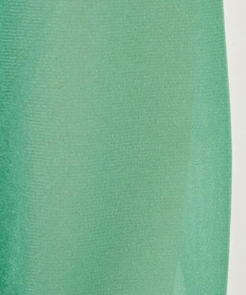 green label relaxing（グリーンレーベルリラクシング）の「［size SHORTあり］シアー クルーネック シャーリング ロンT カットソー（Tシャツ/カットソー・レディース・ケリー/ブラック/オフホワイト・FREE/SHORT）」の16枚目の写真