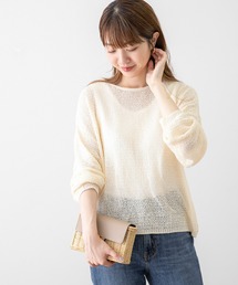 URBAN RESEARCH Sonny Label | 2WAYスラブヤーン透かしニットプルオーバー(ニット/セーター)