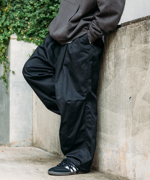 セール】限定展開 ワイドシルエット ミリタリーサーカスパンツ/スノー