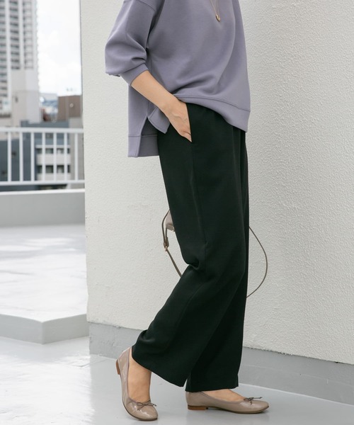 URBAN RESEARCH DOORS(アーバンリサーチドアーズ)の「イージーケアストレートパンツ(その他パンツ・レディース・チャコールグレー/ブラック・MEDIUM)」の3枚目の写真