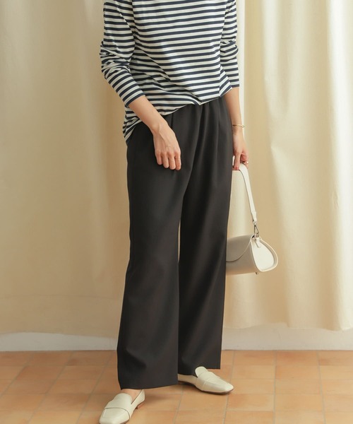 URBAN RESEARCH DOORS(アーバンリサーチドアーズ)の「イージーケアストレートパンツ(その他パンツ・レディース・チャコールグレー/ブラック・MEDIUM)」の16枚目の写真