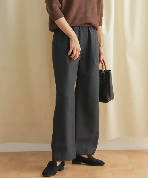 URBAN RESEARCH DOORS(アーバンリサーチドアーズ)の「イージーケアストレートパンツ(その他パンツ・レディース・チャコールグレー/ブラック・MEDIUM)」の6枚目の写真